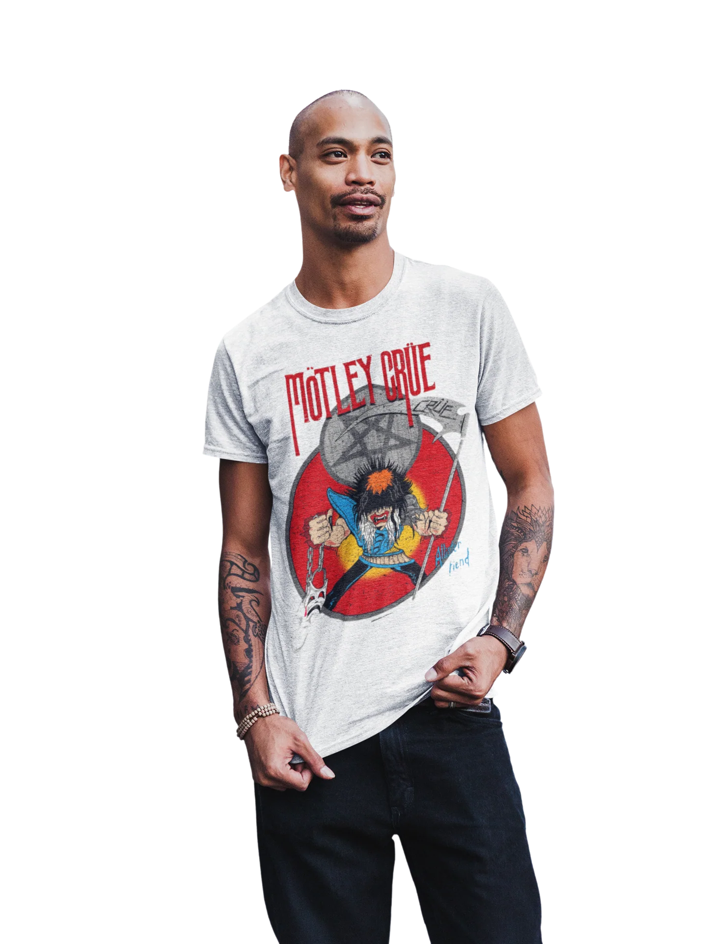 Motley Crue Allister Reaper Jumbo Print T-shirt [Apparel] - Image 2