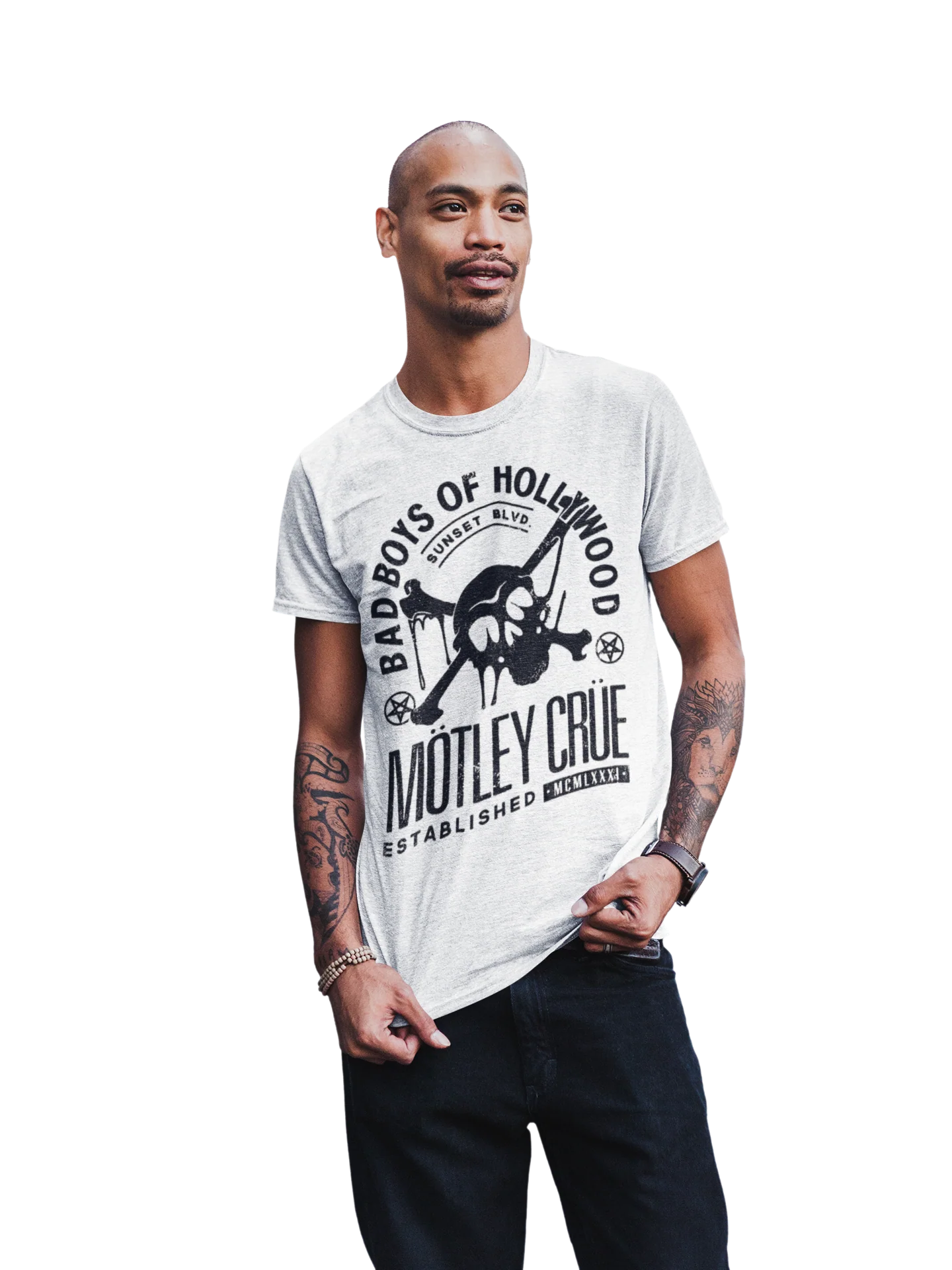 Motley Crue Bad Boys of Hollywood Jumbo Print T-shirt [Apparel] - Image 2