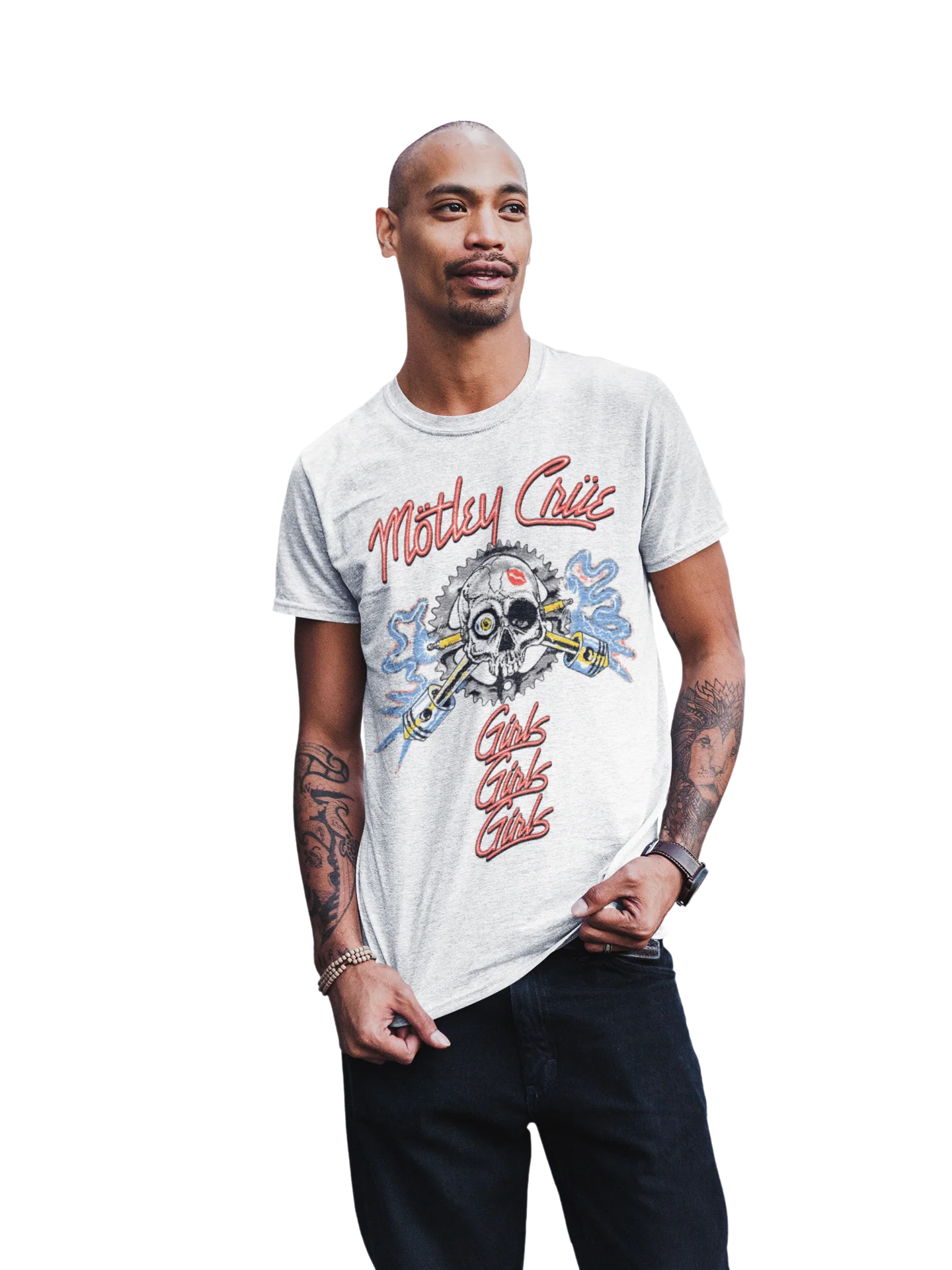 Motley Crue Girl's Skull Jumbo Print T-shirt [Apparel] - Image 2