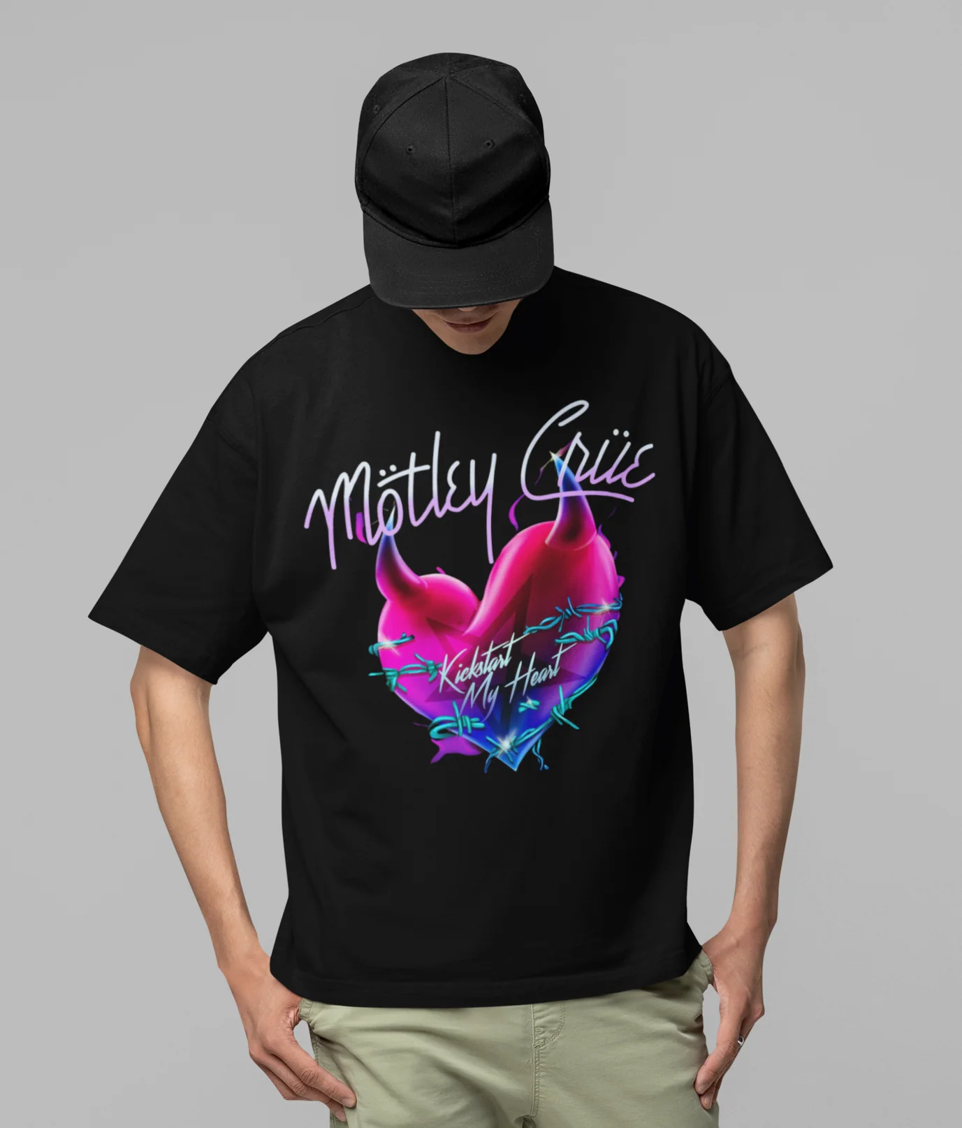 Motley Crue Kickstart Jumbo Print T-shirt [Apparel] - Image 2