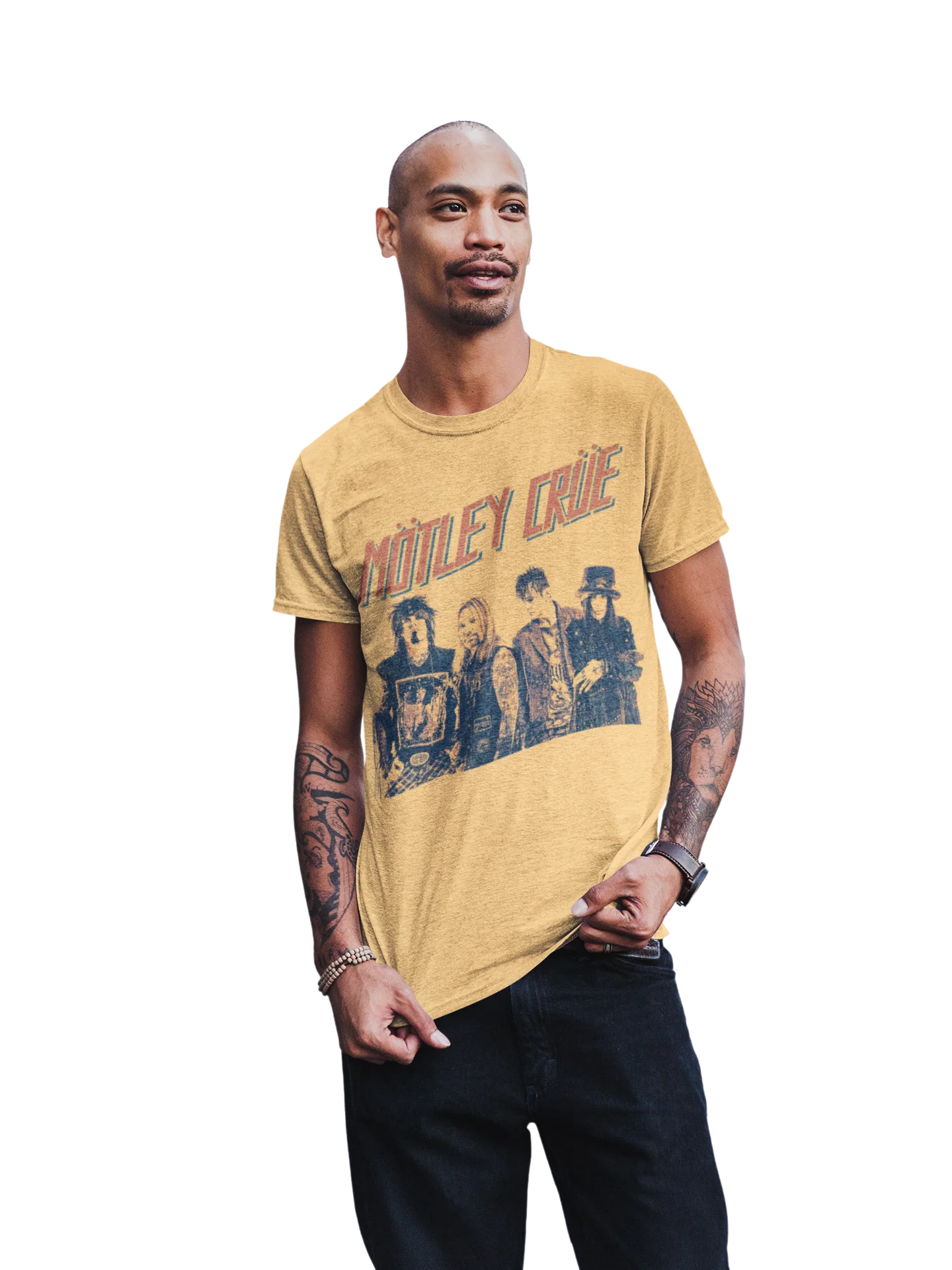 Motley Crue - Retro Boomin Jumbo Print T-Shirt [Apparel] - Image 2