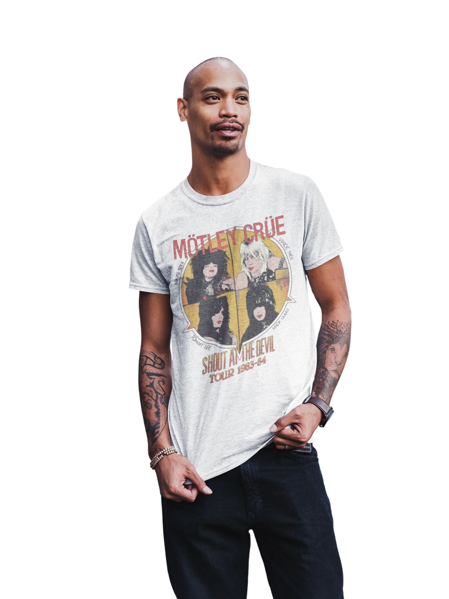 Motley Crue - Shout 83/84 Tour Jumbo Print T-Shirt [Apparel] - Image 2