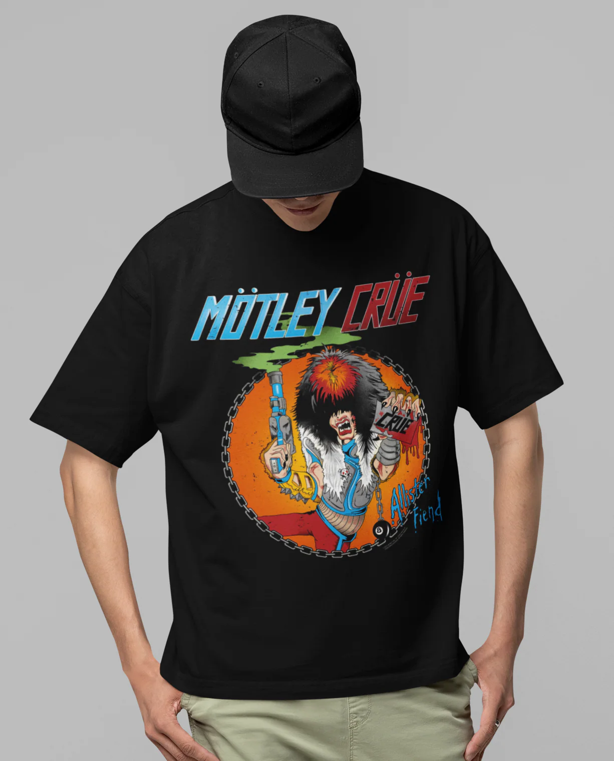 Motley Crue Smoking Allister Jumbo Print T-shirt [Apparel] - Image 2