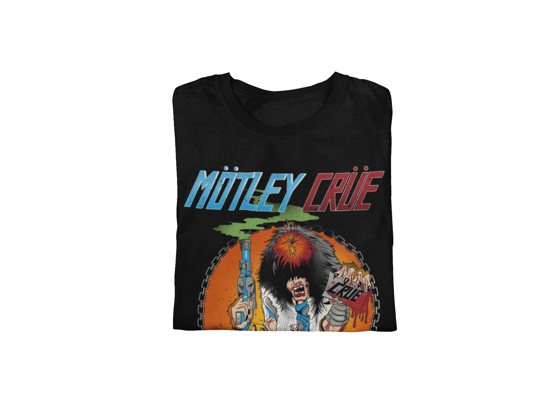 Motley Crue Smoking Allister Jumbo Print T-shirt [Apparel] - Image 3