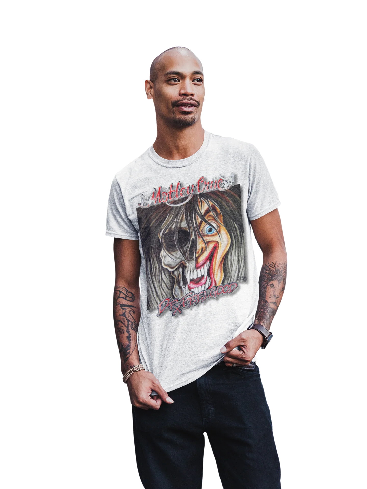 Motley Crue - Vintage Dr. Feelgood Jumbo Print T-Shirt [Apparel] - Image 2