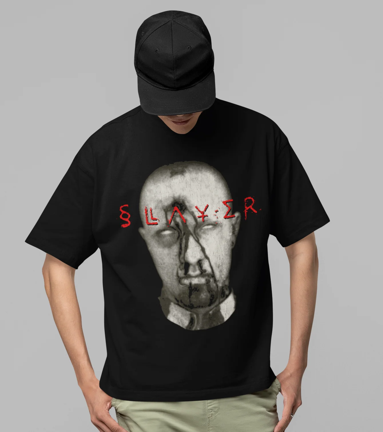 Slayer Blank Eyes Jumbo Print T-shirt [Apparel] - Image 2