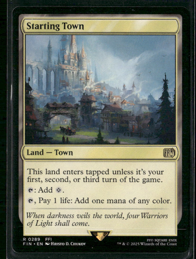 Starting Town #FIN-289 Rare - Final Fantasy TCG