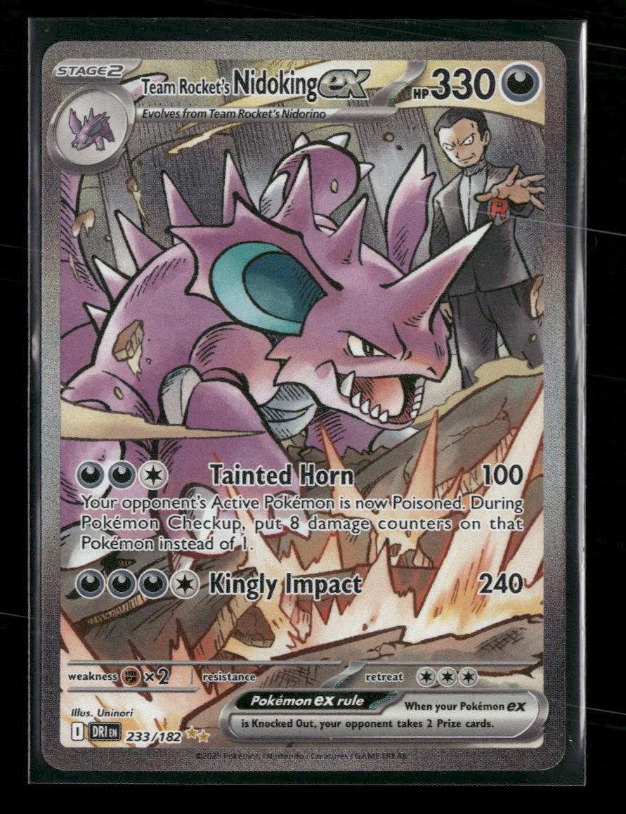 SV10: Destined Rivals Team Rocket's Nidoking ex #233/182