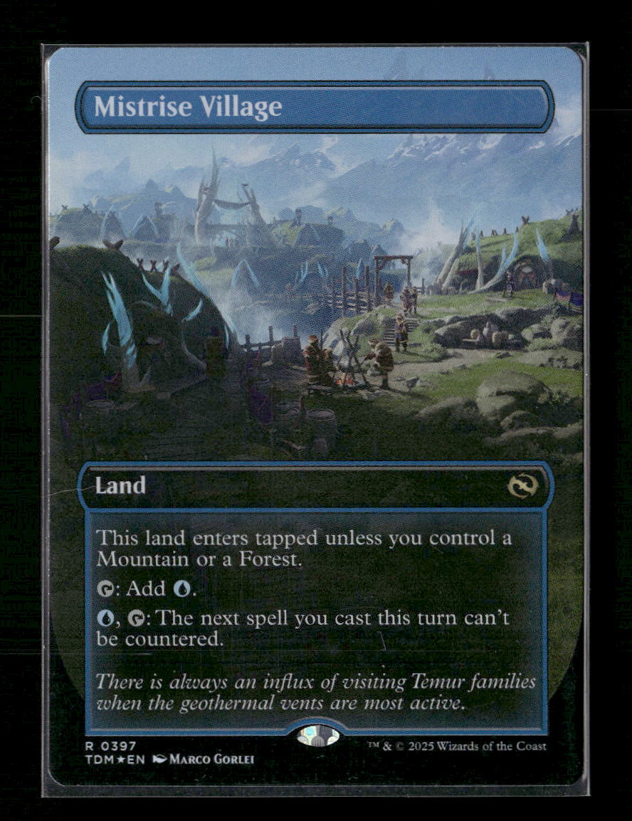 Tarkir: Dragonstorm Mistrise Village (Borderless) #397