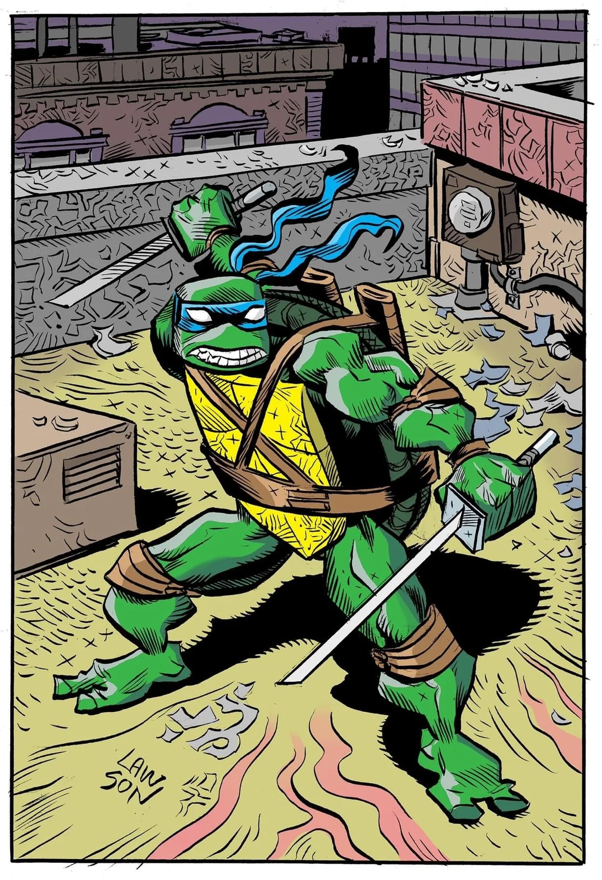 TEENAGE MUTANT NINJA TURTLES 143 144 145 146 147 148 SET of JIM LAWSON 6 BOOK BUNDLE Black Saber Comics Exclusive - Image 3
