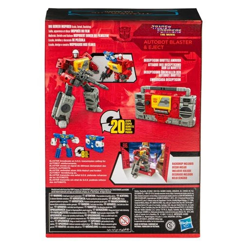Transformers Studio Series 86 Voyager Class Transformers: The Movie Autobot Blaster & Eject Action Figure - Image 4