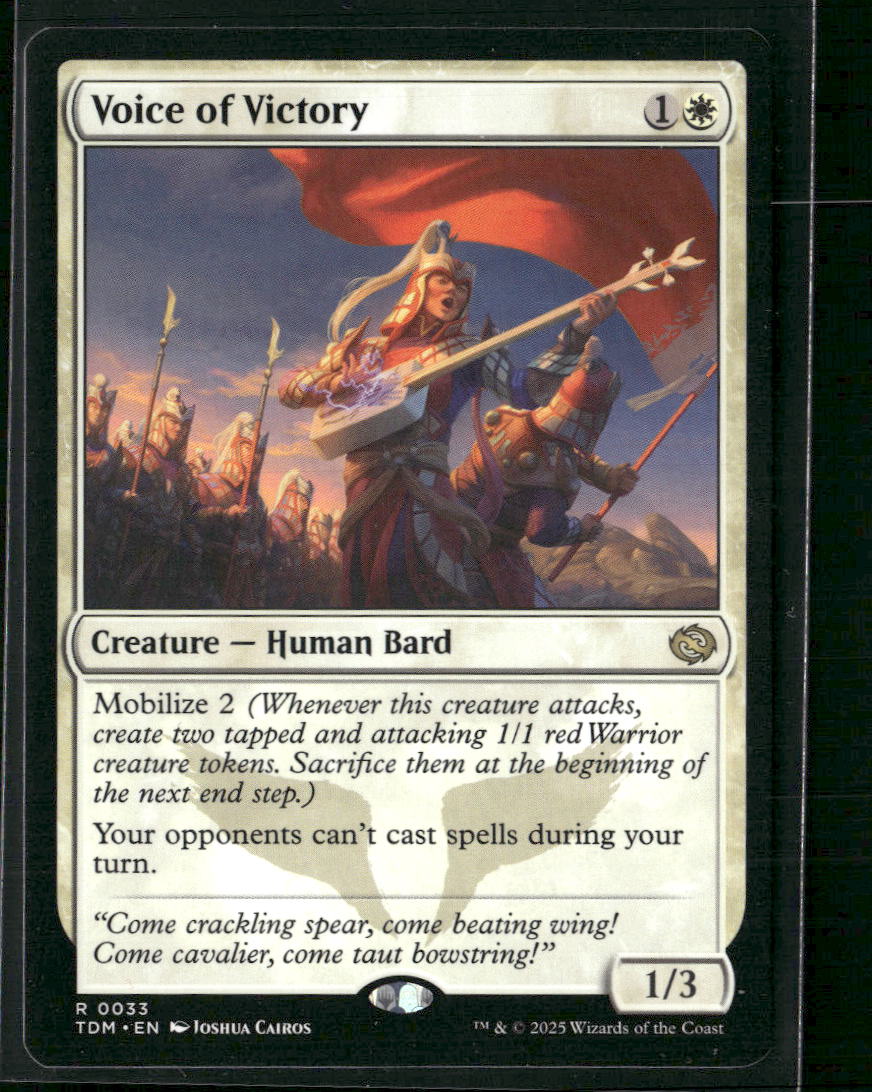 Voice of Victory #TDM-33 Rare - Tarkir: Dragonstorm TCG