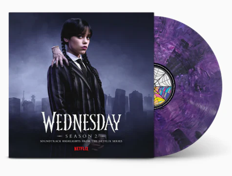 Wednesday: Season 2 (Soundtrack Highlights from the Netflix Series) (Purple & Black Blended Transparent) (Vinyl) - Image 2
