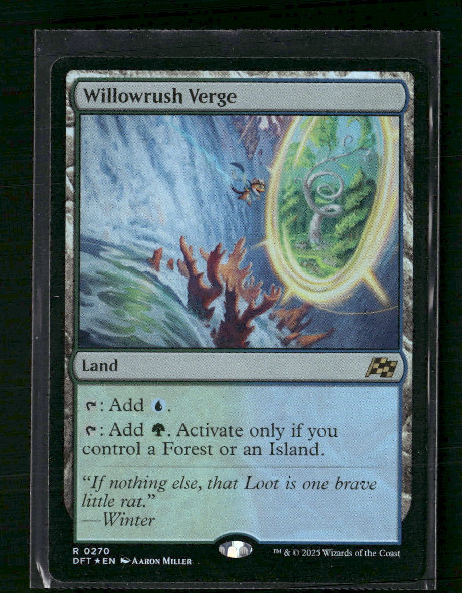 Willowrush Verge #DFT-270 Foil Rare - Aetherdrift TCG