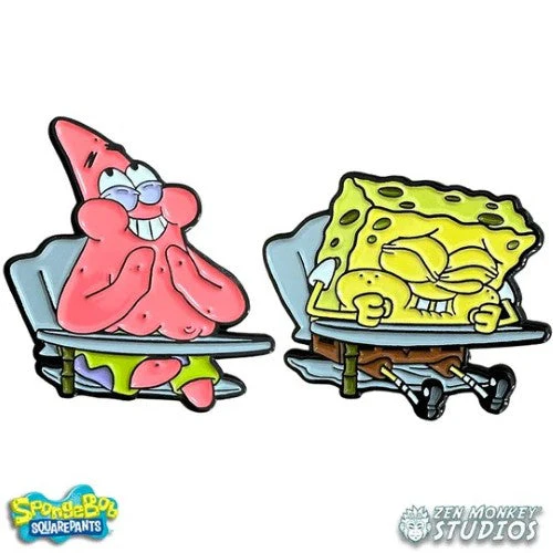 Zen Monkey: Laughing In Class Pin Set - Spongebob Squarepants Pin - Image 2
