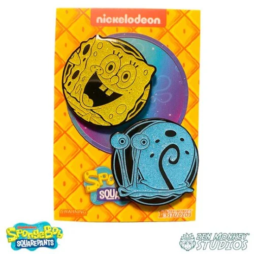 Zen Monkey: SpongeBob and Gary(set) - Spongebob Squarepants Pin - Image 3